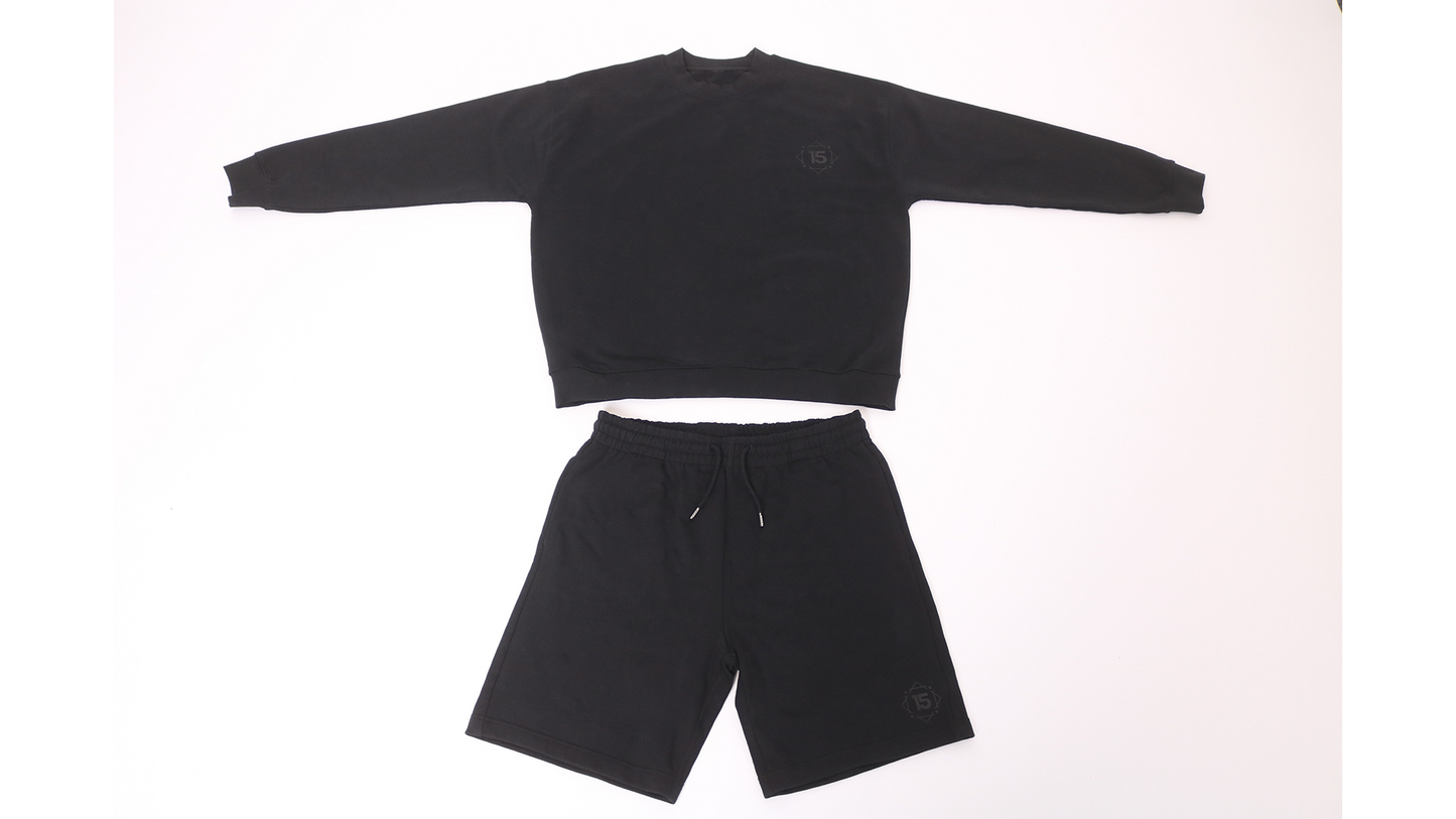 Black Jogger Shorts
