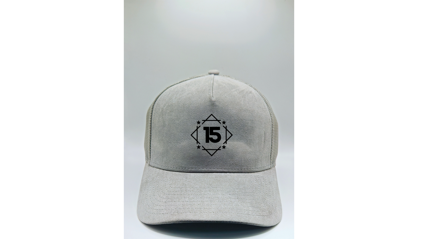 Grey Snapback Trucker Cap